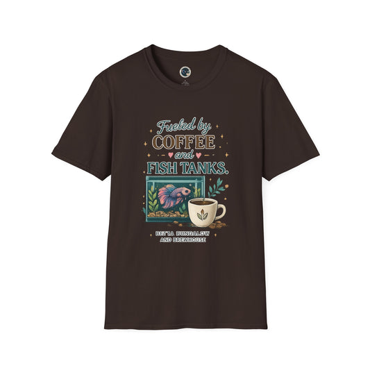 Coffee & Fish Tank T-Shirt — Fueled by Coffee and Fish Tanks Graphic Tee