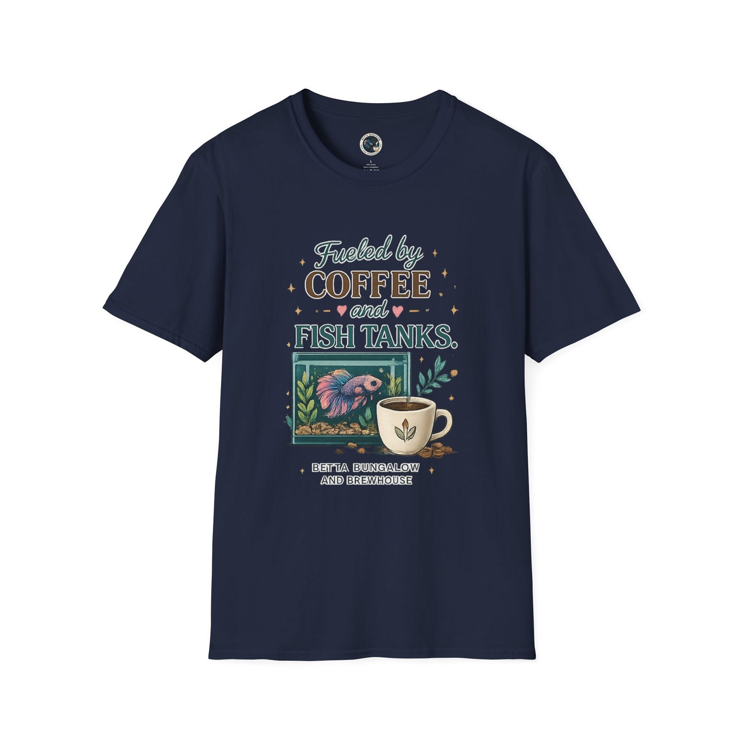 Coffee & Fish Tank T-Shirt — Fueled by Coffee and Fish Tanks Graphic Tee